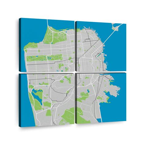 Map Of San Francisco Wall Art