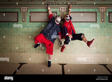 Violent J and Shaggy 2 Dope of Insane Clown Posse pose for pictures before a concert in ...