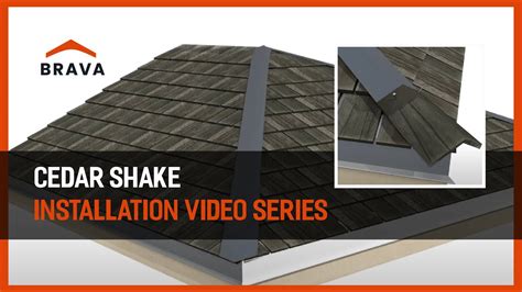 Brava Cedar Shake Installation Video Series - Video 4 - Hip and Ridge - YouTube