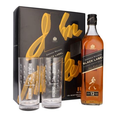 Johnnie Walker Black Label - 2 High Ball Glass Gift Pack - Whisky from The Whisky World UK