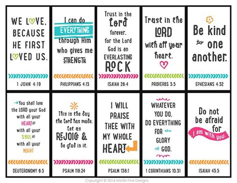 10 Bible Verse Memorization Cards for Kids | Free Printable | Bible verses for kids, Bible verse ...