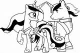 Princess Cadance And Shining Armor Coloring Page Prin  Vrogueco sketch template