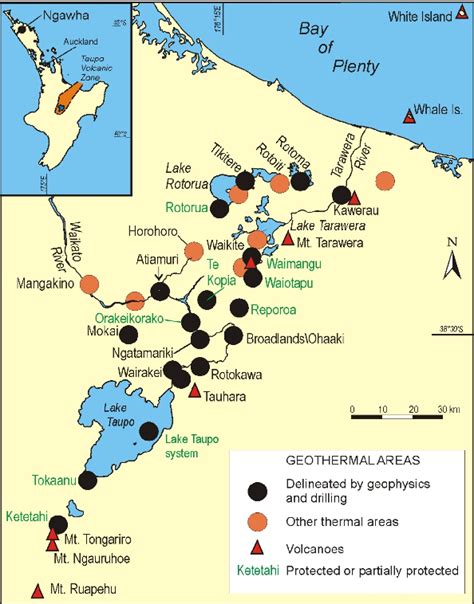 Figure 1 from A DEEP (5 km?) GEOTHERMAL SCIENCE DRILLING PROJECT FOR THE TAUPO VOLCANIC ZONE ...