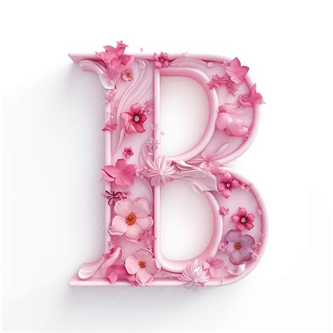 Premium Photo | Letter b in barbie style