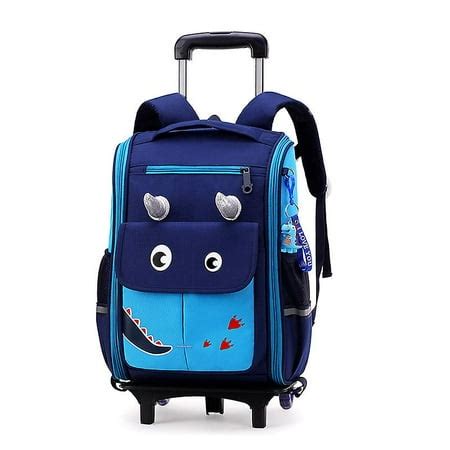 School Bag Student High Capacity Rolling Backpacks Kids Trolley Wheeled ...