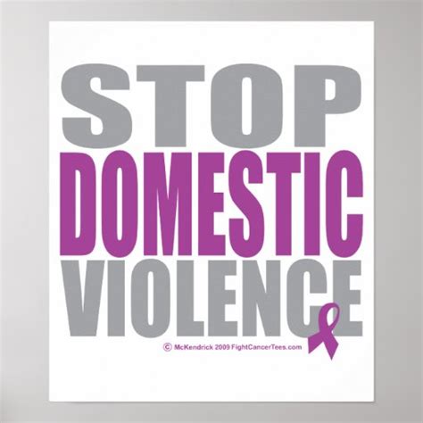 Stop Domestic Violence Poster | Zazzle.com