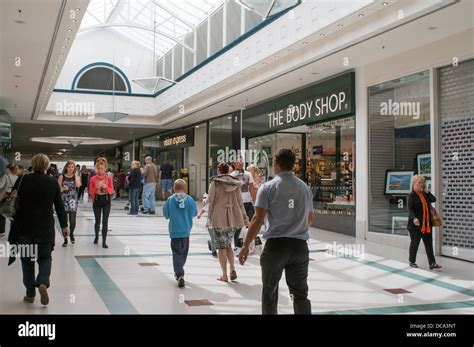 Interior view of the Cornmill Shopping Centre, Darlington, north east ...