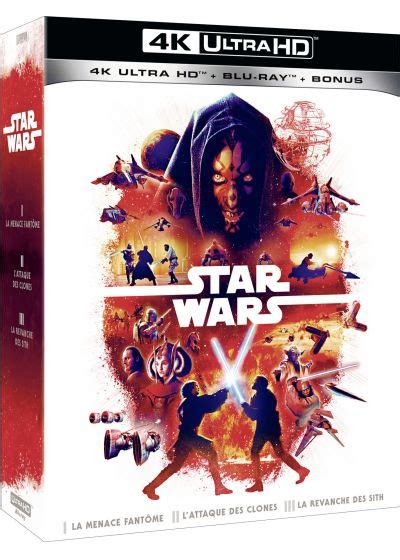 DVDFr - Star Wars Ep 1-3 (4K Ultra HD + Blu-ray + Blu-ray bonus) - 4K UHD