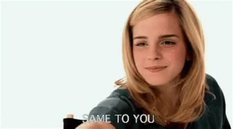 Emma Watson Same To You GIF - Same To You Emma Watson - Discover ...