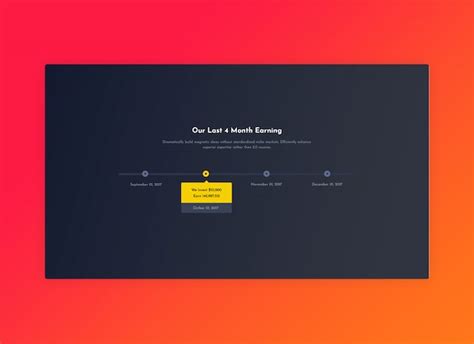 Premium PSD | Creative minimal website timeline design