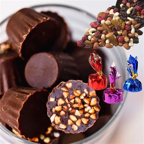 Buy Fruit And Nut Filling Wrapped Chocolates - Homemade Online At Choco