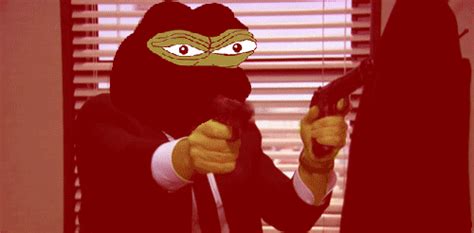 Angry balaclava Pepe with guns shooting | Pepe the Frog | Know Your Meme