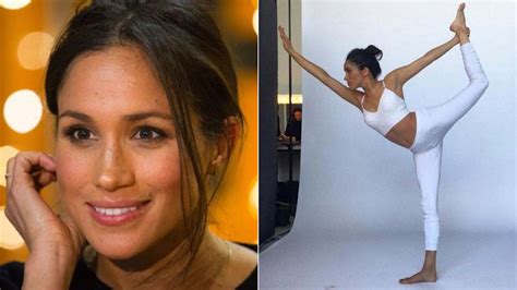 Meghan Markle's Lycra-clad zen yoga session - watch | HELLO!