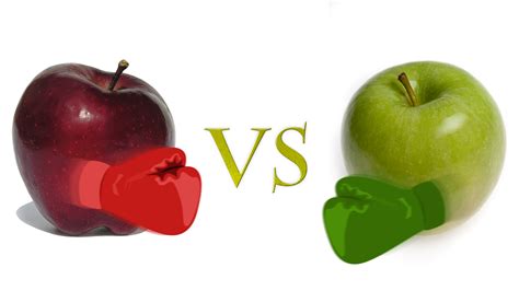 green apple vs red apple