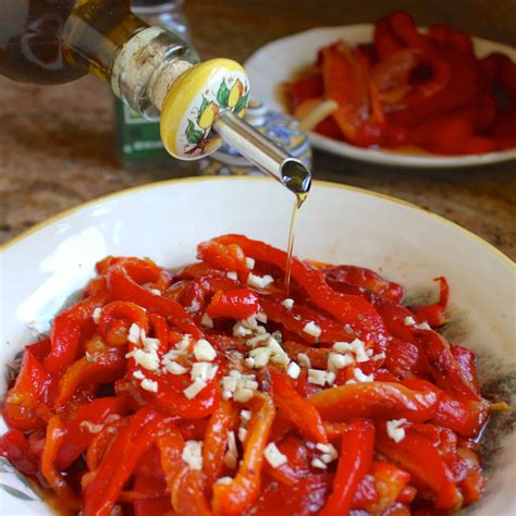 How to Roast Red Peppers & Italian Red Pepper Antipasto - Christina's Cucina