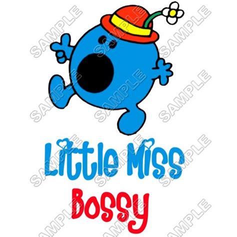 Mr Men and Little Miss Bossy T Shirt Iron on Transfer Decal ...