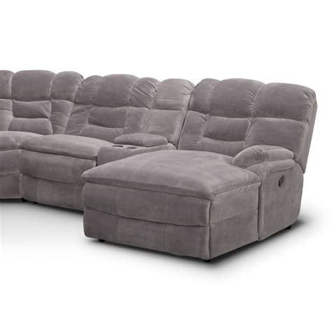 Big Softie 6-Piece Power Reclining Sectional with Chaise and 2 Reclining Seats | Value City ...