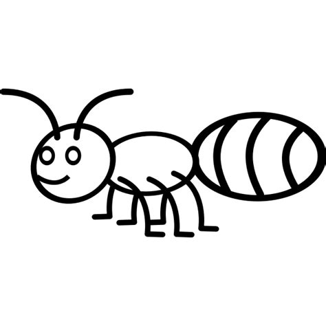 Ant line art vector image | Free SVG