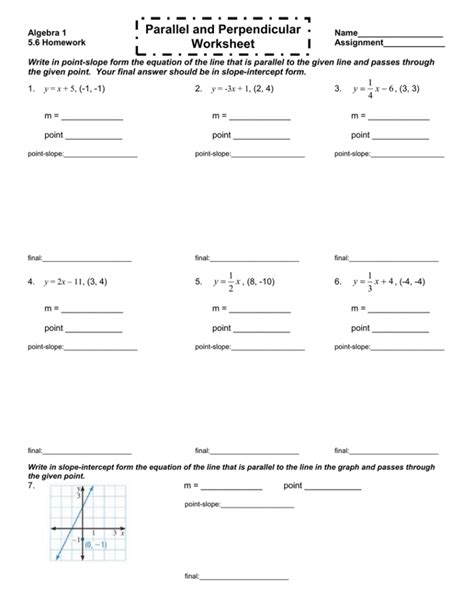 Algebra 1 Slope Intercept Form Worksheet 1 Answer Key — db-excel.com