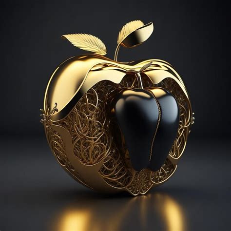 Premium AI Image | Apple logo golden