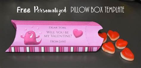 Free Pillow Box Template | Customize Online & Print at Home