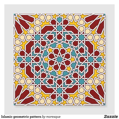 Islamic geometric pattern | Zazzle.com | Islamic patterns, Islamic art pattern, Islamic design ...