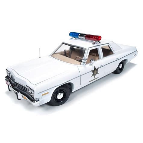 1975 The Dukes of Hazzard Police Car Dodge Monaco, White - Auto World Silver Screen Machines - 1 ...