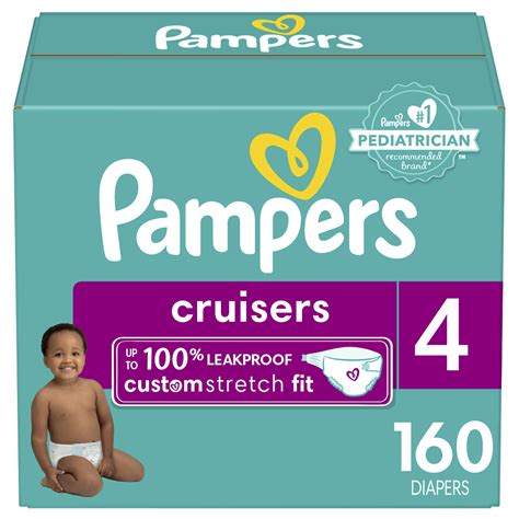 Wearing Pampers Cruisers Size 7