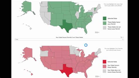 How To Use A Ccw Map - Youtube - Texas Ltc Reciprocity Map | Printable Maps