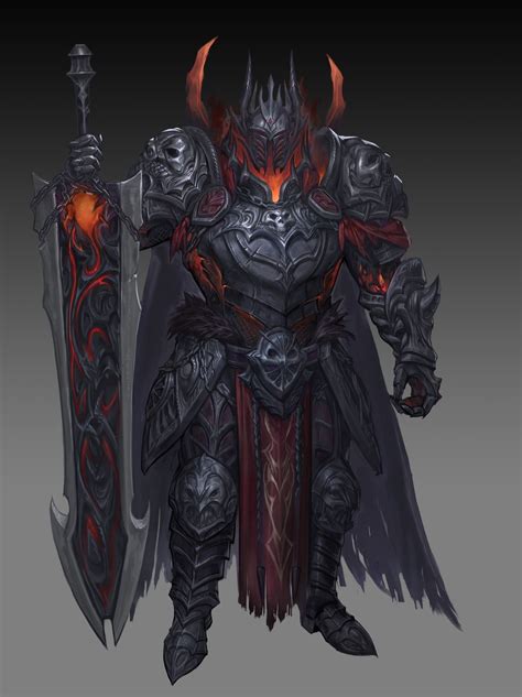 Demon slaver micky | Fantasy character design, Concept art characters, Death knight