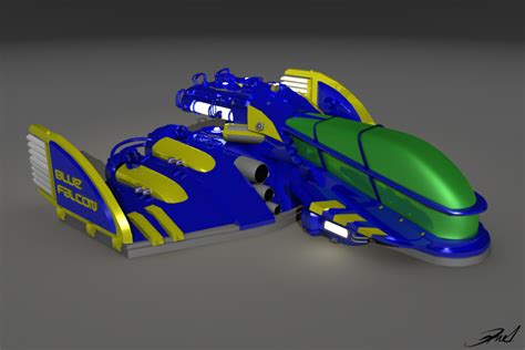 Blue Falcon F-Zero by daniellf on DeviantArt