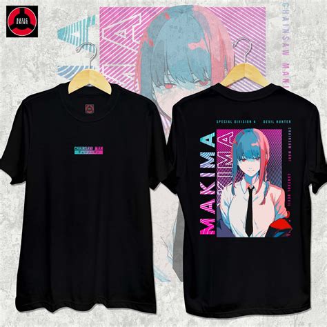 Chainsaw Man - Makima Anime T-Shirt Classic t shirt Cotton Shirt For ...