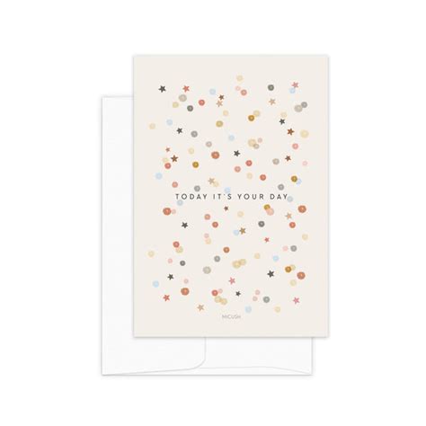 Card - Birthday Confetti - Micush