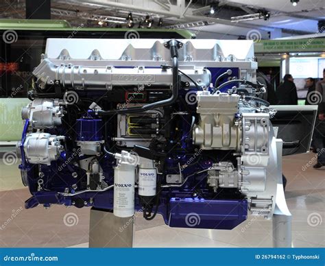 Volvo Diesel Engine for Trucks Editorial Photography - Image of engine ...