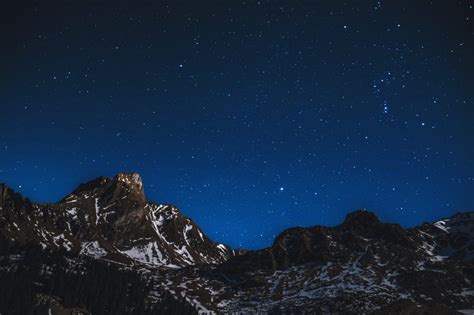 Night Mountains Royalty-Free Stock Photo