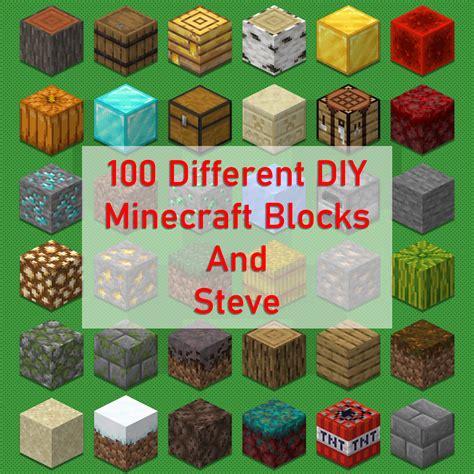 Minecraft Blocks Papercraft Steve