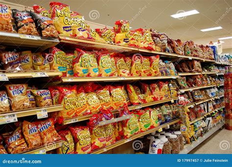 Fatty Snacks In The Supermarket Editorial Photography - Image: 17997457