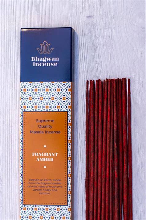 Fragrant Amber Incense Sticks | Pure, Natural, and Exquisite