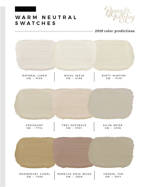 Warm Neutral Paint for 2019 - Room For Tuesday