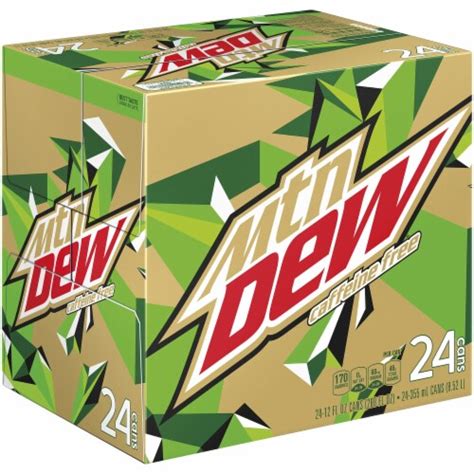 Mountain Dew Caffeine Free Soda, 24 cans / 12 fl oz - Ralphs