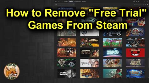 How to Remove Steam "Free Trial" Games From Your Library - YouTube