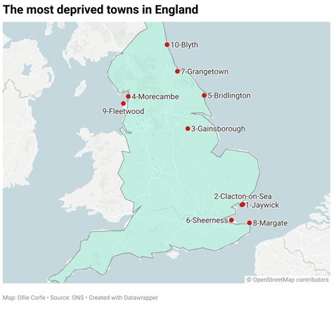 The most deprived towns in England – MAPPED | UK | News | Express.co.uk