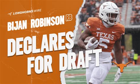 Texas Football: Bijan Robinson declares for the 2023 NFL draft