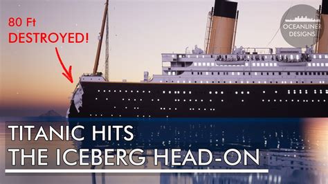 Titanic Hitting The Iceberg Head On