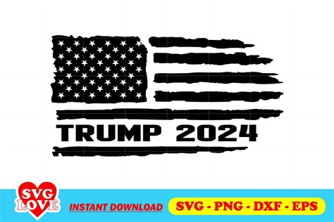 Trump 2024 Flag SVG - Gravectory