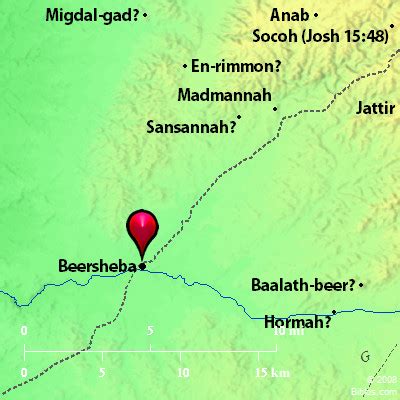 Bible Map: Beersheba