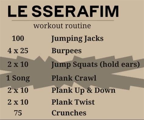 Le sserafim workout | Quick workout, Workout routine, Quick workout routine