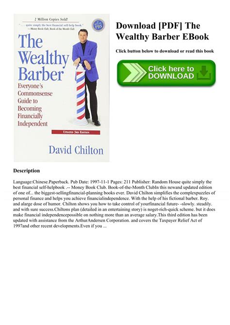 Download [PDF] The Wealthy Barber EBook