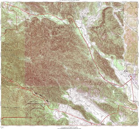 Fort Hunter-Liggett map.