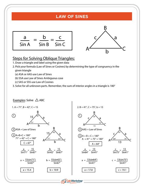 Law Of Sines Worksheet - Abhayjere.com